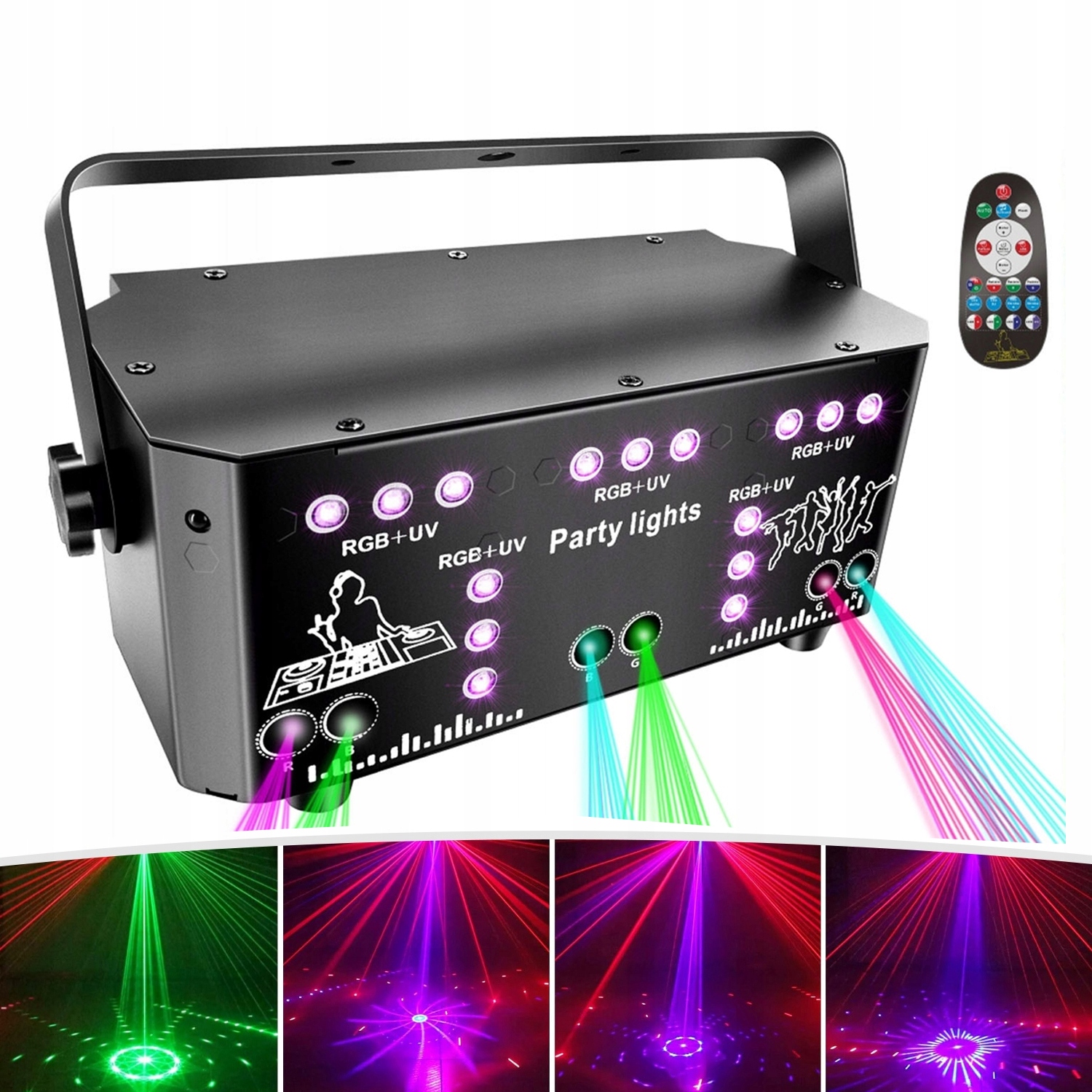 Laser Disco 21 Oči Rgb DMX Dálkové ovládání 230V