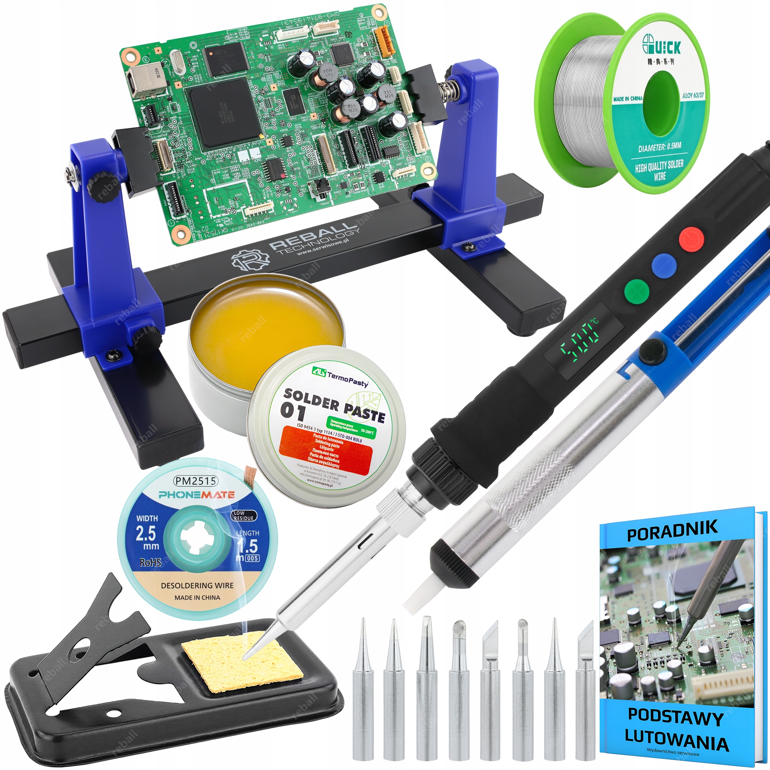 Přesná Páječka S120A 120W Montážní Držák Třetí Ruka ZD-11E Sada