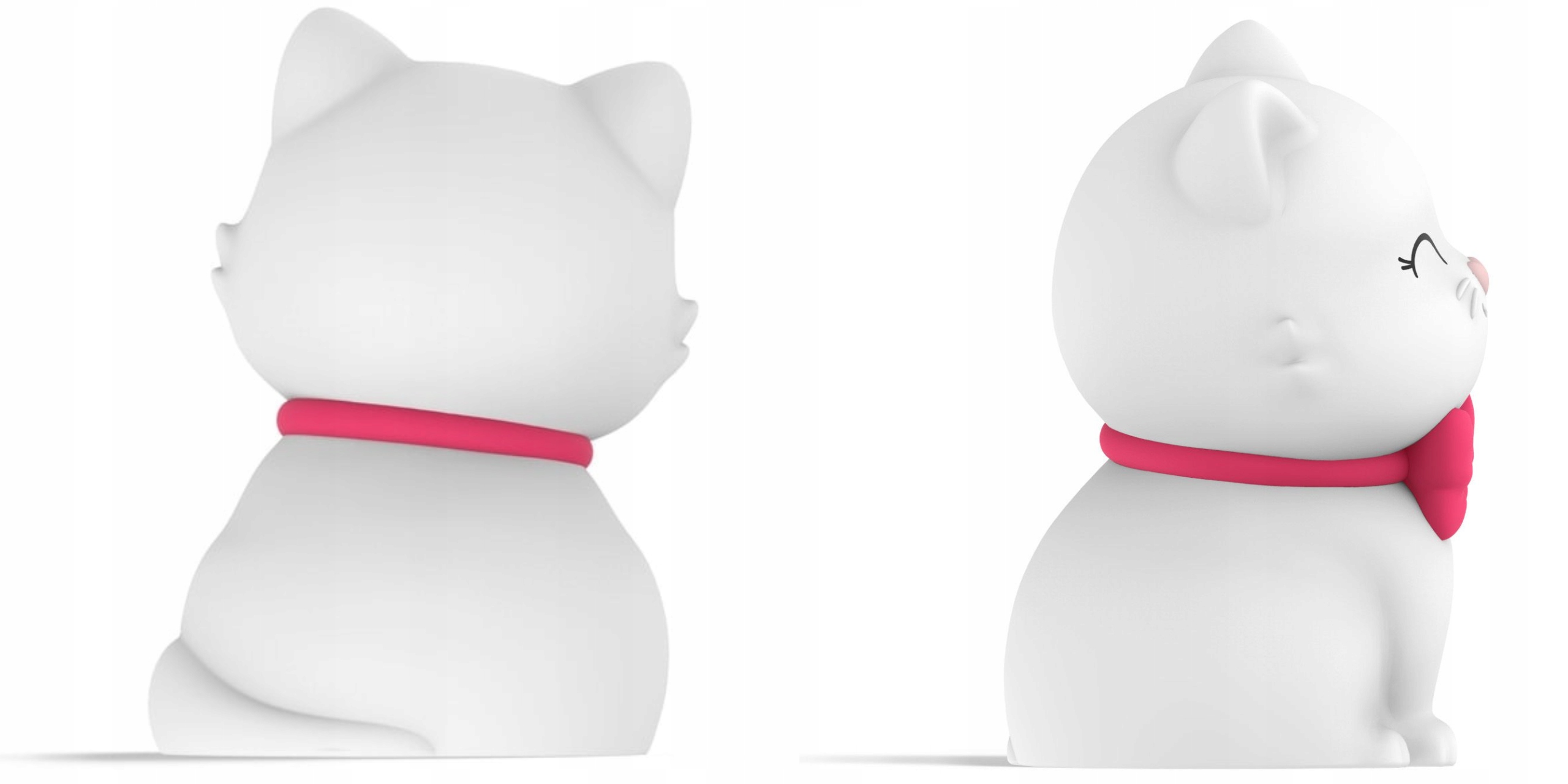 LAMPKA NOCNA LED KOTEK KOT DZIECI DZIECKA SILIKONOWA KOLOROWA MIĘKKA RGB Rodzaj gwintu zintegrowane źródło LED