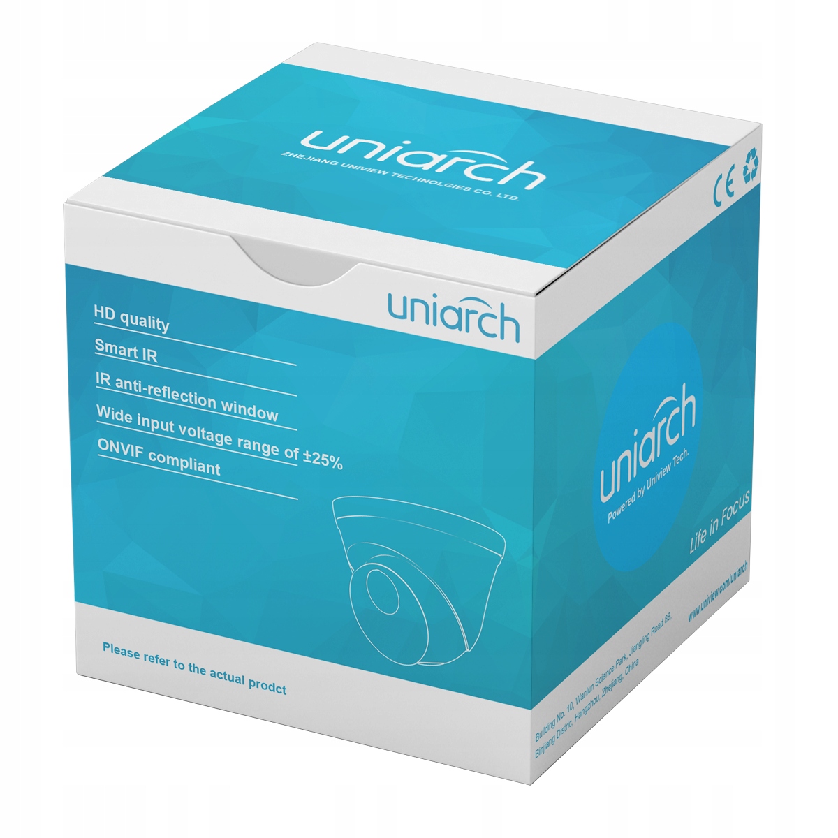 Zestaw Monitoringu 8 Kamer IP 4MP Rejestrator PoE Kod producenta UNIARCH 4Mpx Kit IPC-T124-BLACK-POE