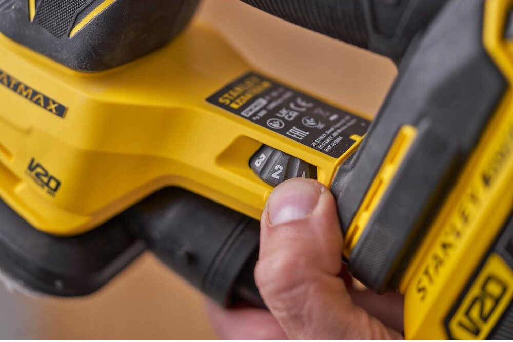 STANLEY Szlifierka wielofunkcyjna delta aku 18V System mocowania materiału ściernego mocowanie na rzepy