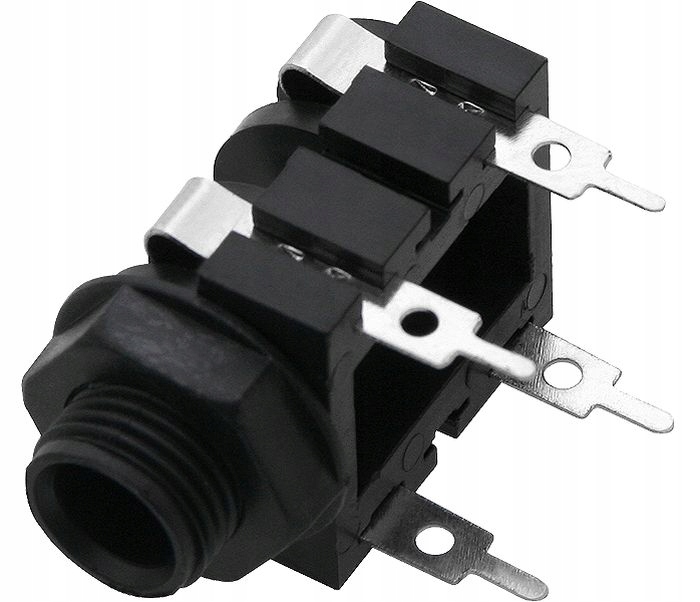 Gniazdo Xtreme jack 6.3 montażowe mono do lutowania