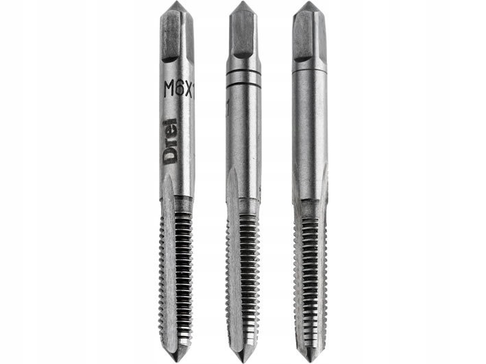 

Gwintownik Ręczny M6 x 1,0 mm 3 Sztuki