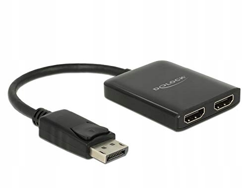 Splitter DisplayPort 1.2 wejście 2xwyjście HDMI 4K