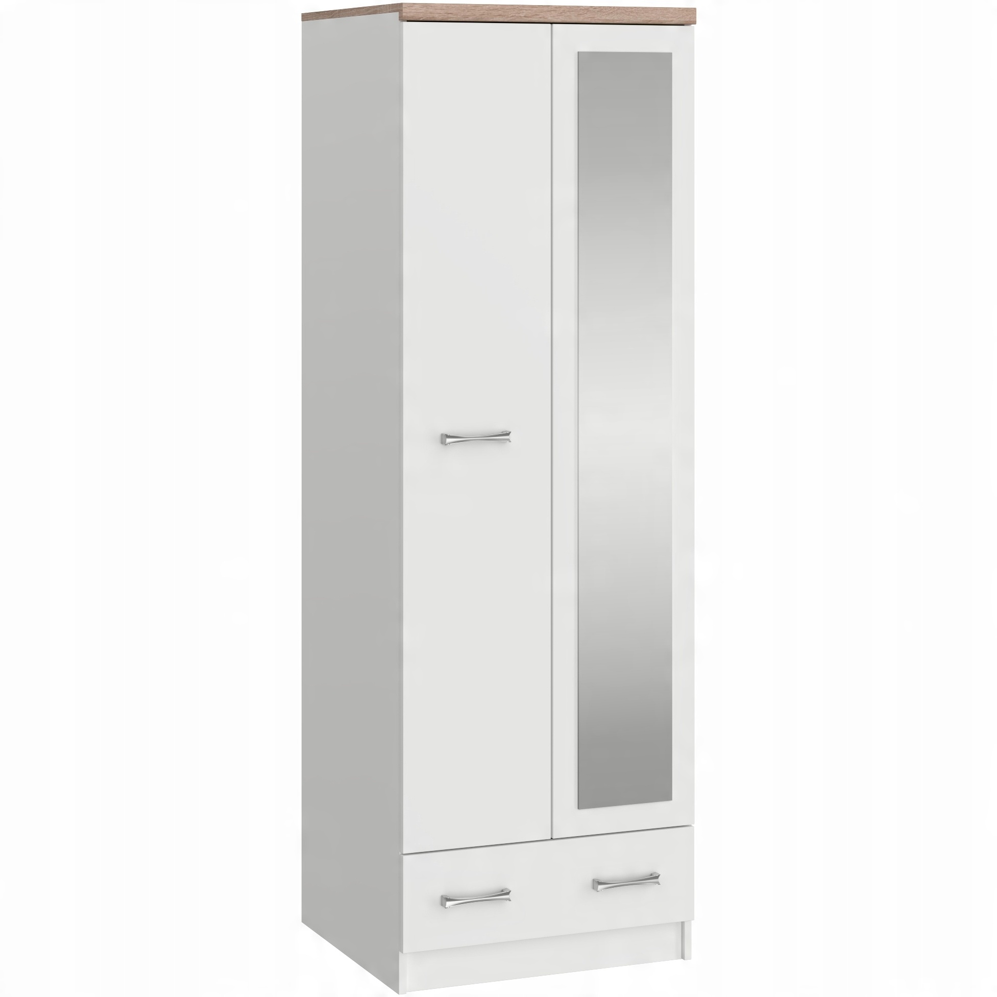 

Szafa Z Lustrem Sofia 2D1S 60CM Biała Mafmeble