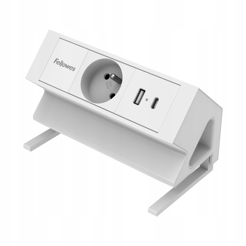 Zásuvková lišta Power Desk Typ E – bílá Fellowes