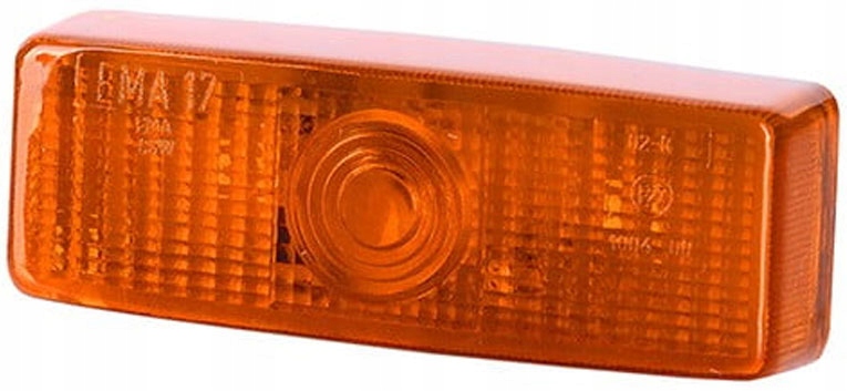 LAMPA ŻARÓWKOWA OBRYSOWA PROSTOKĄTNA POMARAŃCZOWA