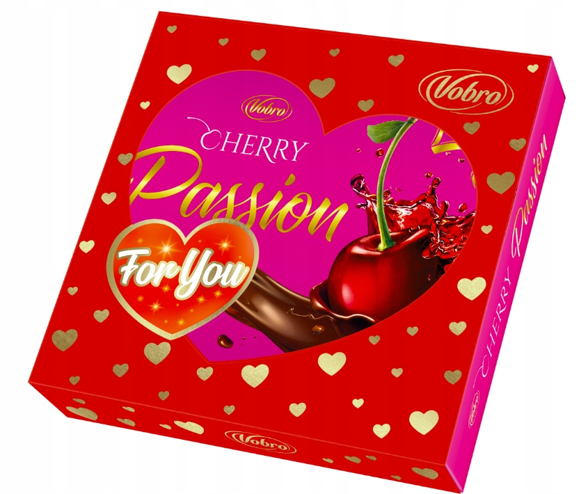 8 Sztuk Vobro 126G Cherry Passion Na Dzień Kobiet Bombonierka