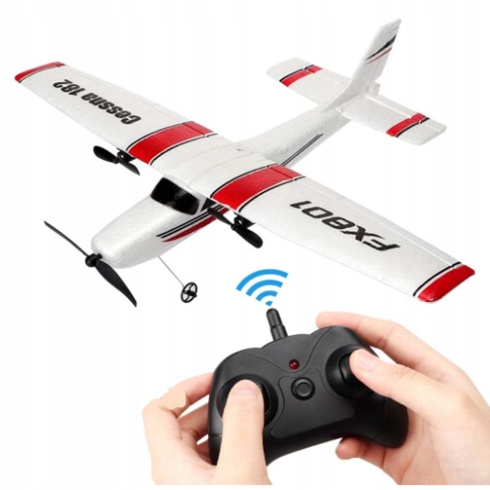 Zdalnie Sterowany Samolot FX801 Cessna 182 Rc Motoszybowiec Awionetka