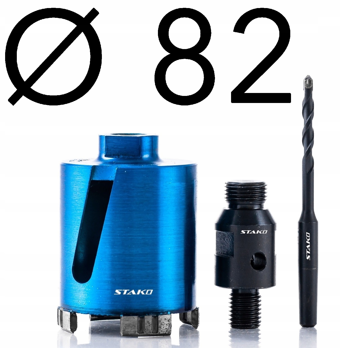 WIERTŁO PUSZKOWE FI 82MM ADAPTER WIERTŁO CENTRUJĄCE ZESTAW WIERTNICA STAKO