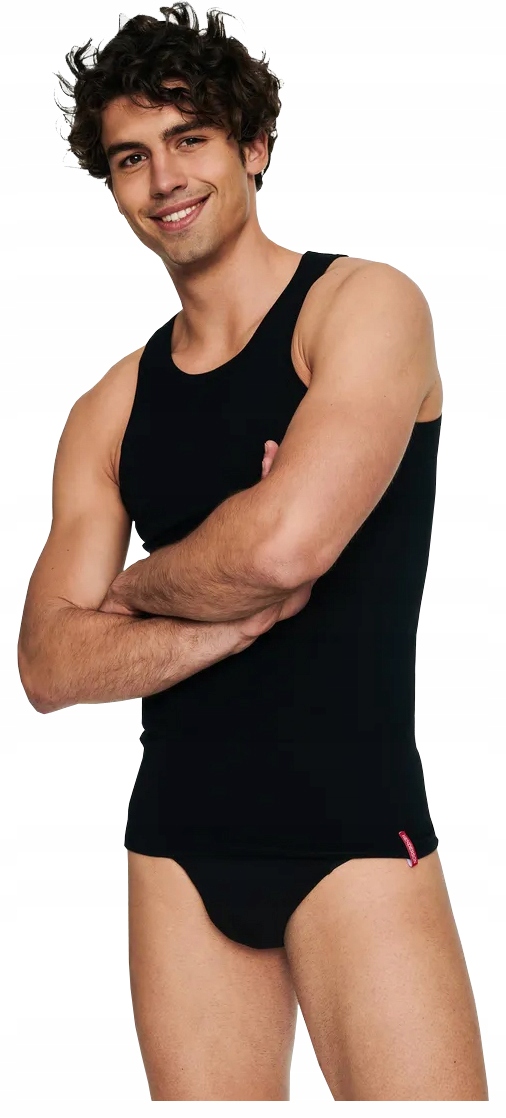 HENDERSON PODKOSZULEK MĘSKI GRUBE RAMIĄCZKA BASIC CZARNY 4XL Model BASIC