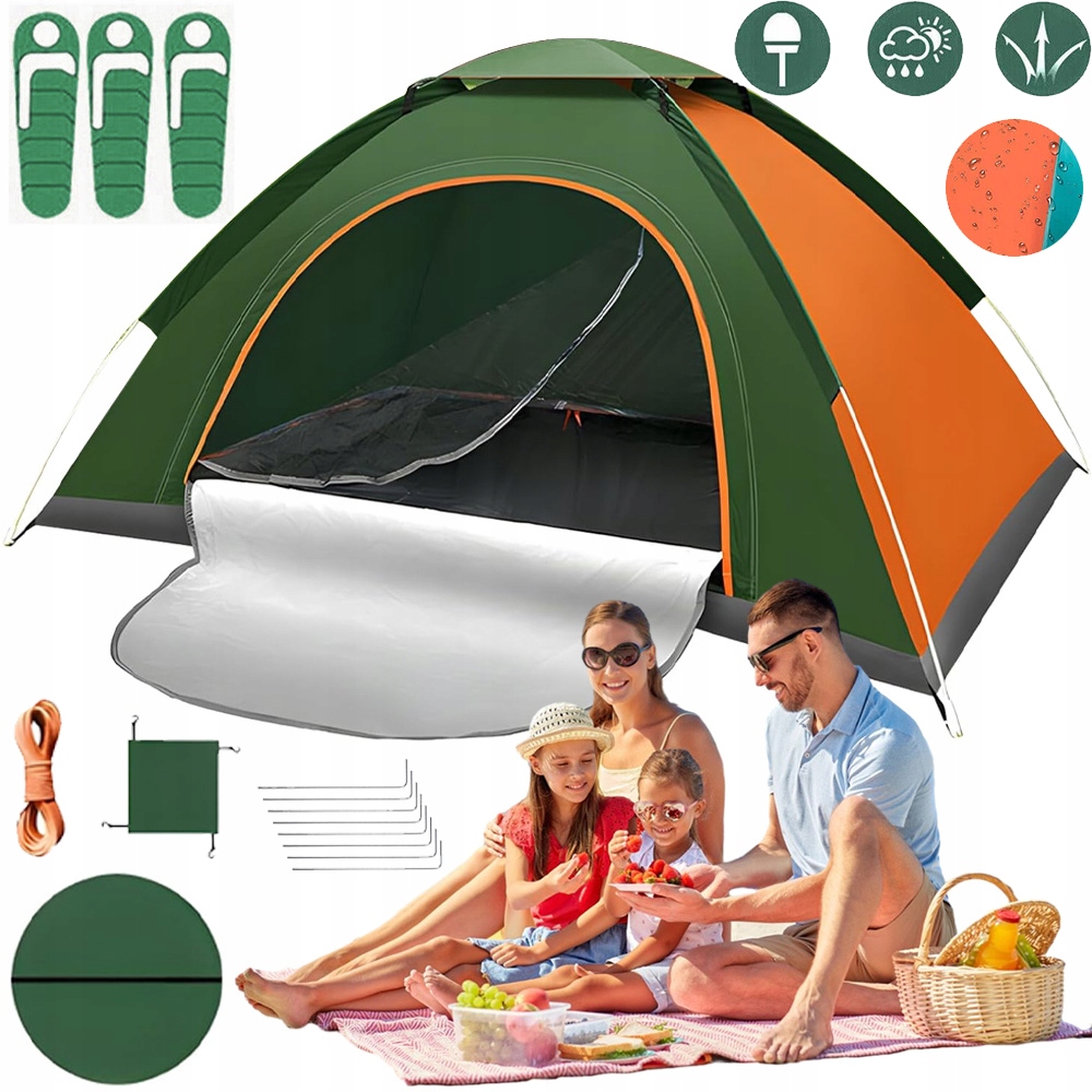 Namiot Plażowy Duży Samorozkładający Się Na Ogrodowy Wodoodporny Składany