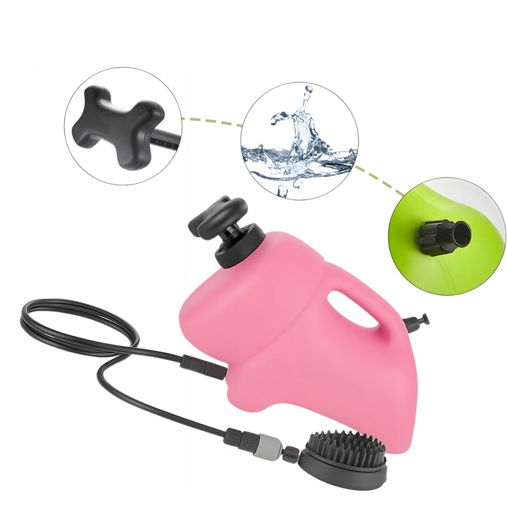 Přenosná myčka Pro Psa Kočku Zvířata Masážní Přístroj Kartáč do koupele Ruční 8 l