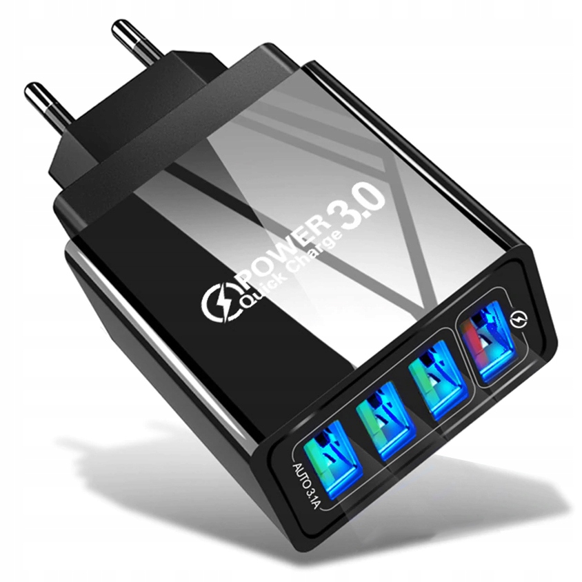 

Szybka Ładowarka Sieciowa 4xUSB Quick Charge 3.0