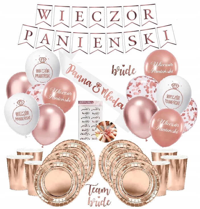 

Balony zestaw dekoracji na Wieczór Panieński