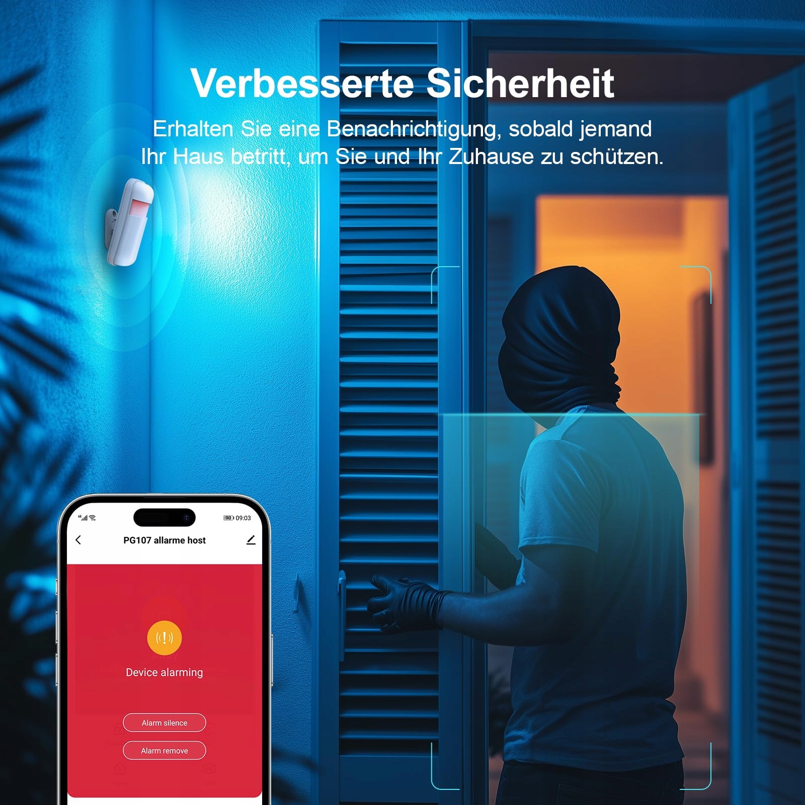 LWOHSI System Alarmowy WiFi 4G z Kamerą Smart Home Ekran Dotykowy 4.3 Cala — miniatura 7