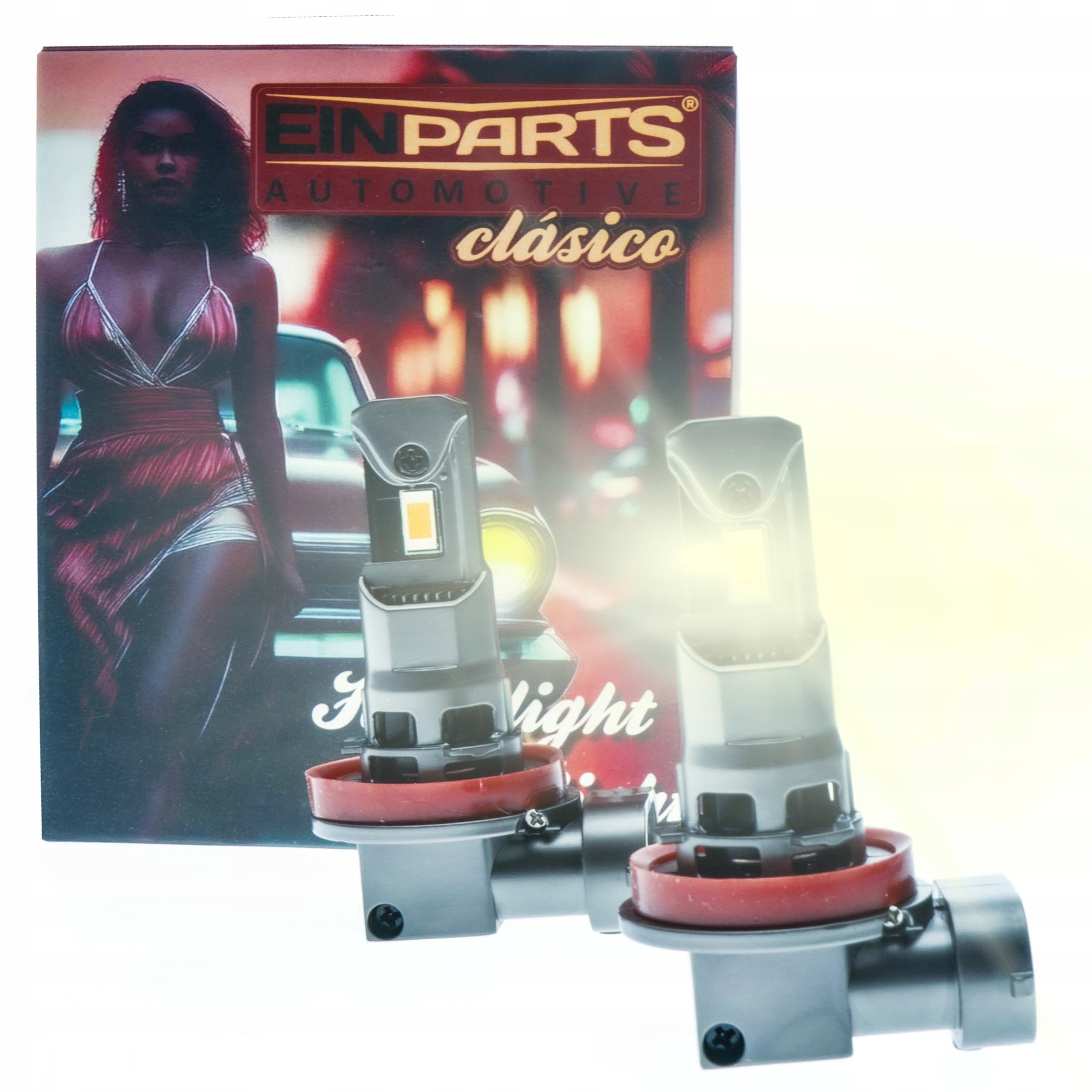 Led žárovky H11 Náhradní halogen 1:1 4300K 12V Canbus Clasico Warm