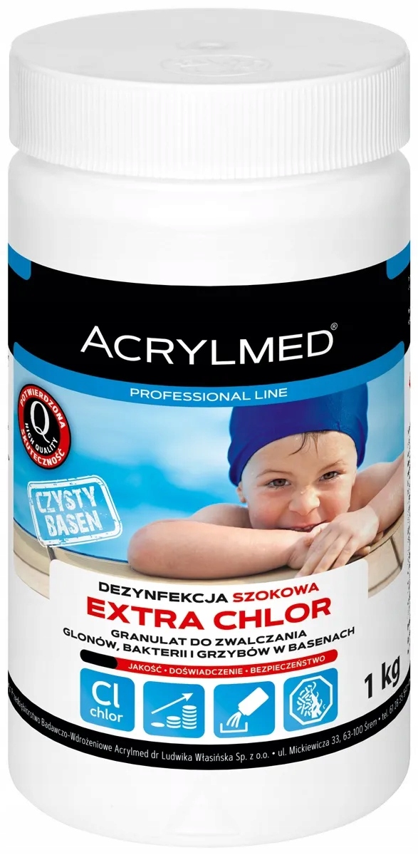 

extra chlor 1kg na glony grzyby bakterie chlor