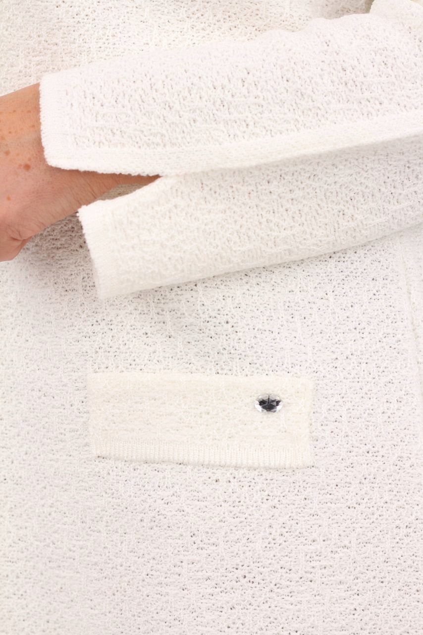 SWETER ROZPINANY DAMSKI DZIANINOWY OVERSIZE PRODUKT POLSKI ROZMIARY Linia plus size (duże rozmiary)