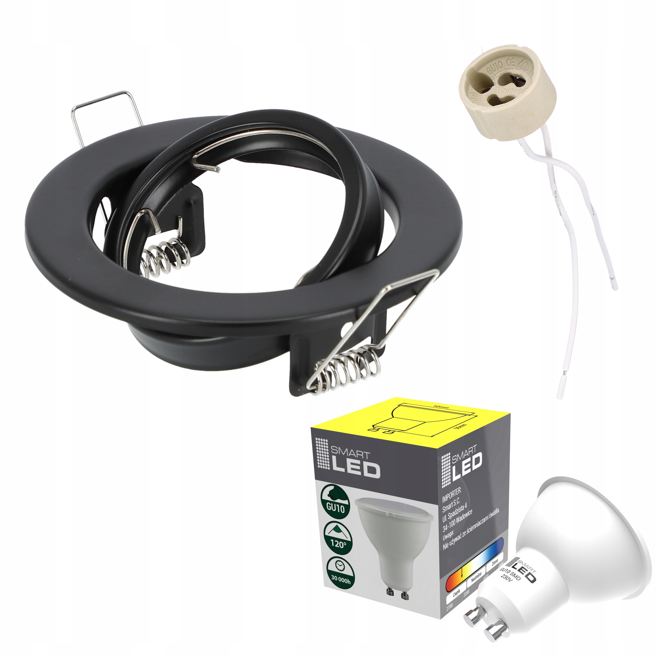 

Zestaw oprawa oprawka halogenowa GU10 Led 5W