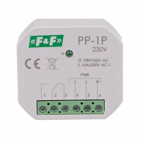 ELEKTROMAGNETICKÉ RELÉ PP-1P-230V Značka F&F