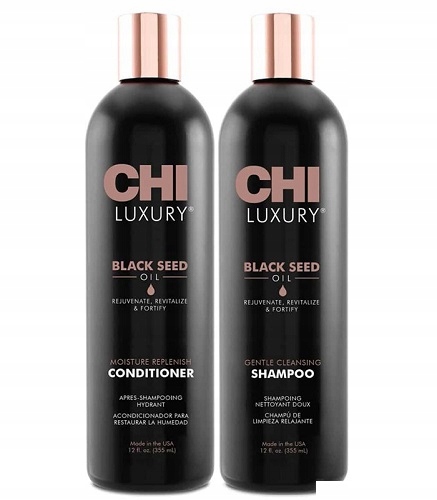 

Chi Luxury Szampon Odżywka 355ml Zestaw Czarnuszka