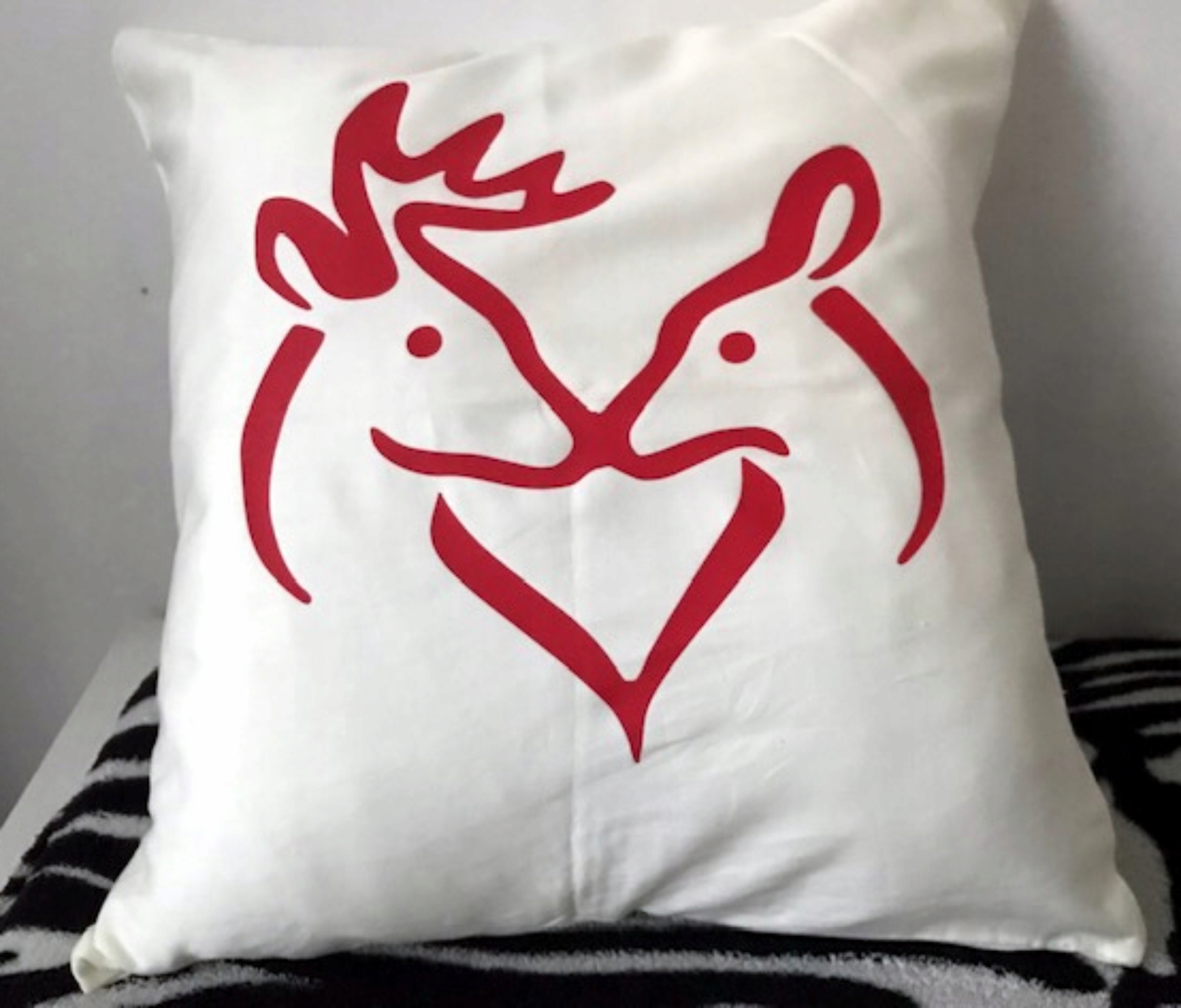 Wyprzedaż! Poduszka - Zakochane Jelonki