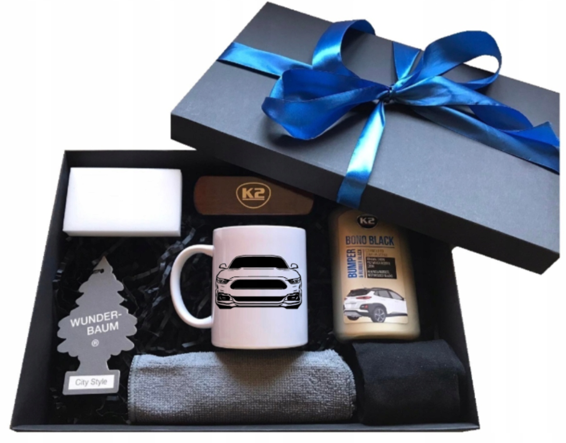 Dárek – hrnek pro řidiče auta Mustang – sada moto pomůcek pro muže