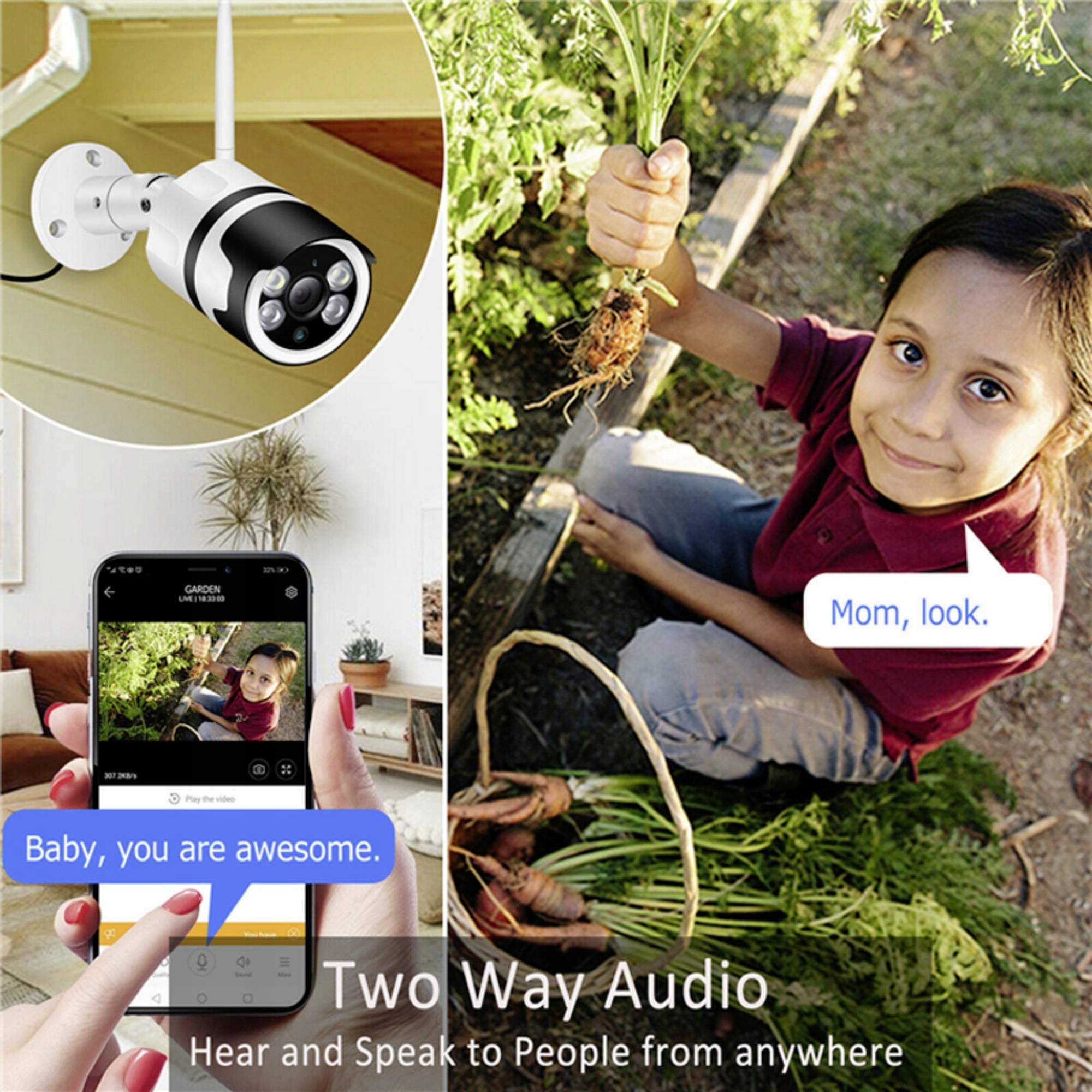 Zewnętrzna Wi-Fi Kamera IP Denver IOC-232 2Mpx Kod producenta IOC-232