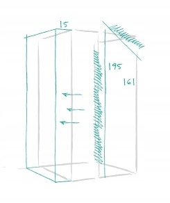 Drzwi prysznicowe RADAWAY Idea DWJ 120x200,5 PRAWE Stan opakowania oryginalne
