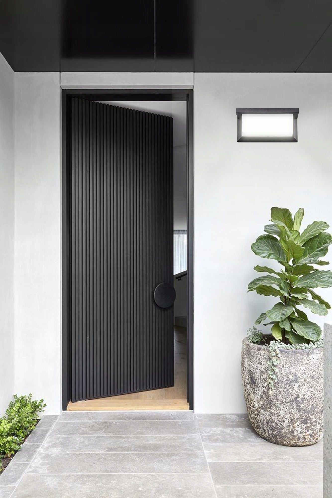 Lampa elewacyjna LED zewnętrzna kinkiet ogrodowy Głębokość produktu 13 cm