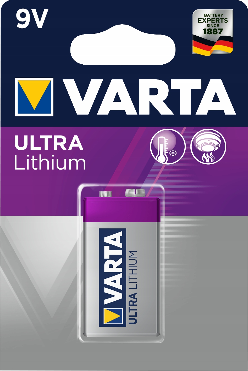 

1X Varta Litium Profesjonal 9V (blister)