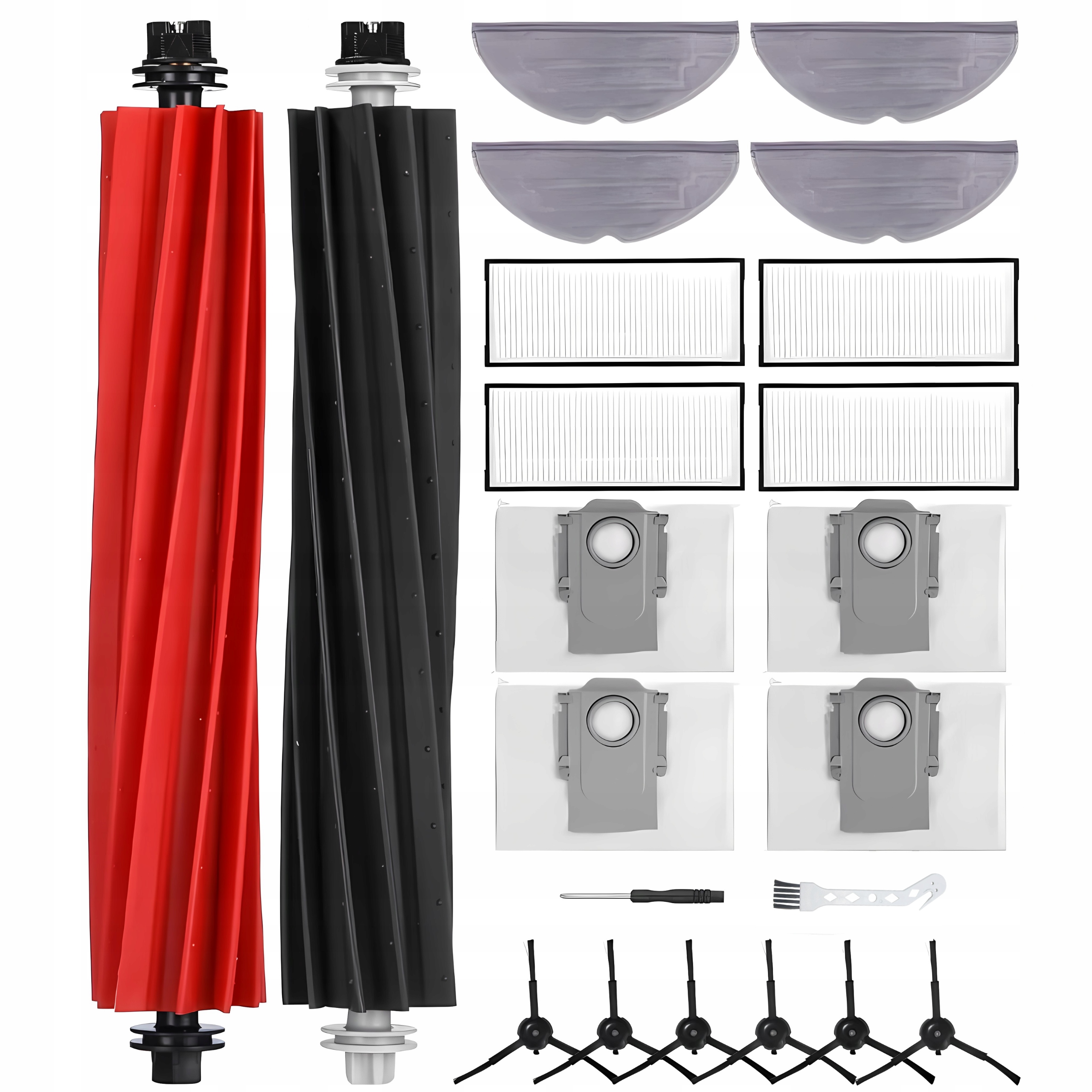 Duży zestaw do Roborock S8, S8+, S8 Pro Ultra worki mopy filtry szczotki