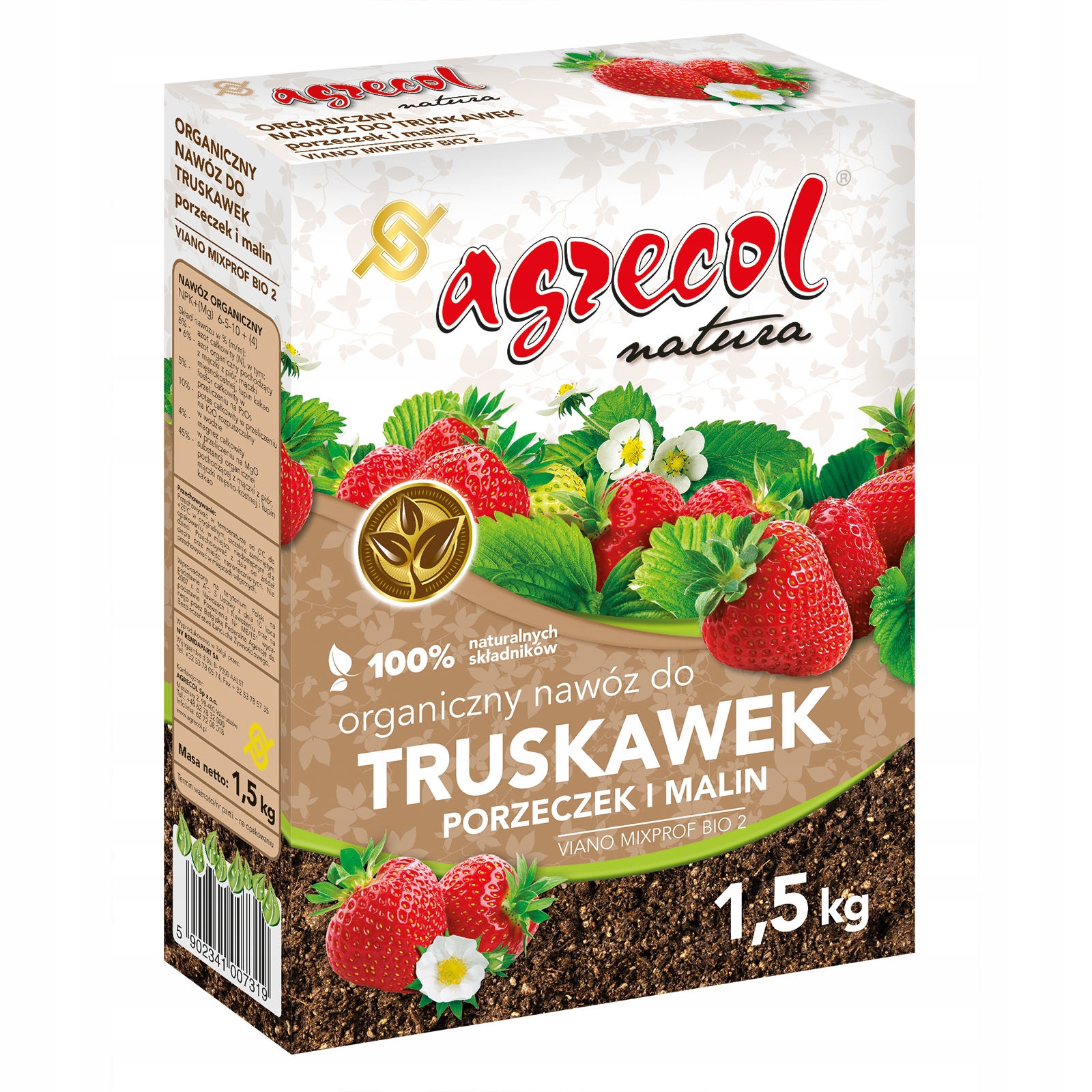 

Nawóz Do Truskawek Organiczny 1,5kg Agrecol Natura