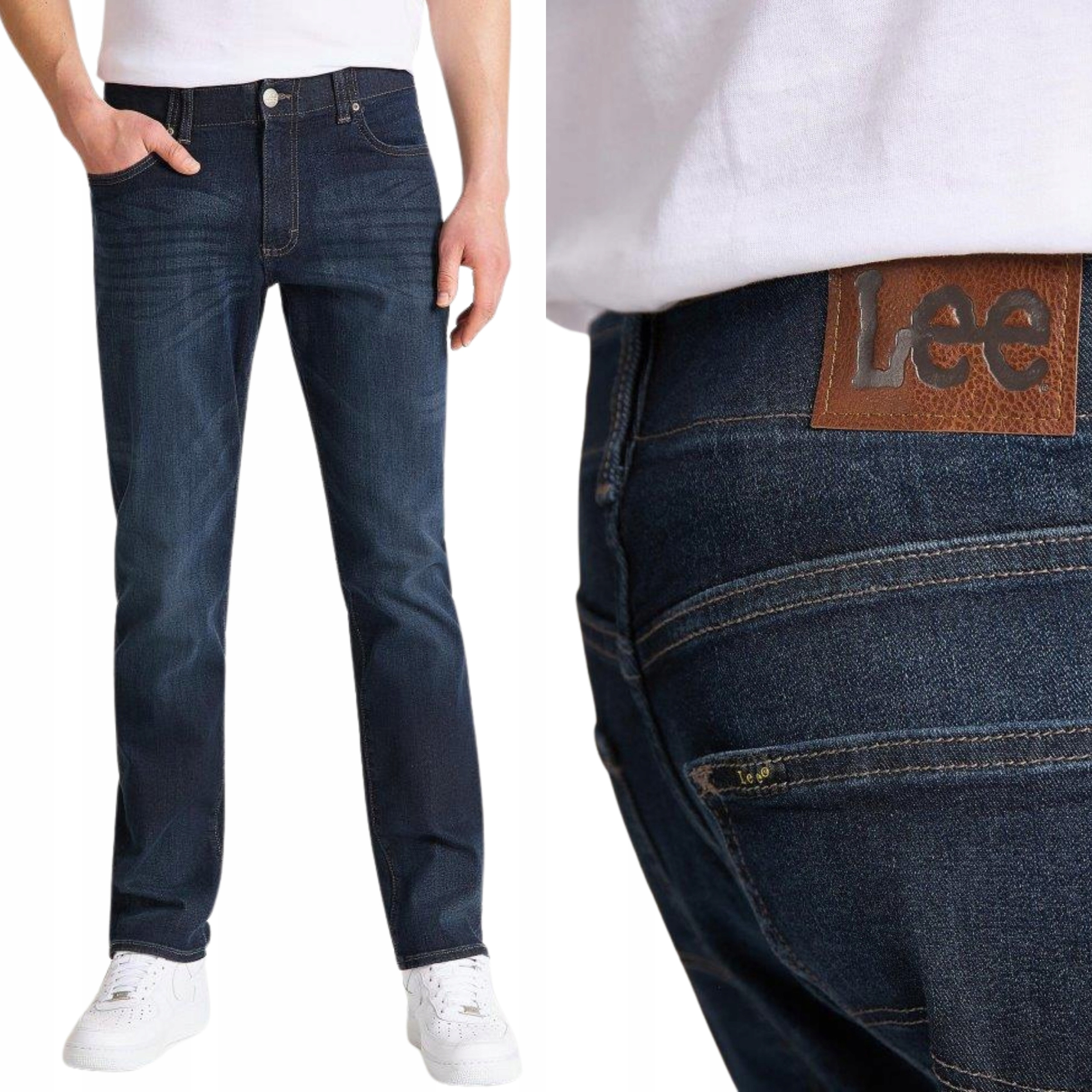 Lee kalhoty Regular navy jeans Straight Fit XM W38 L32
