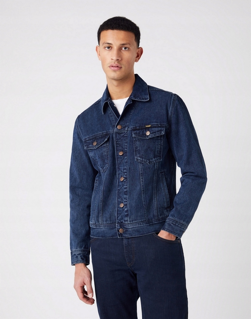 Džínová bunda Wrangler Authentic Jacket L W410YN29H Coalblue Stone