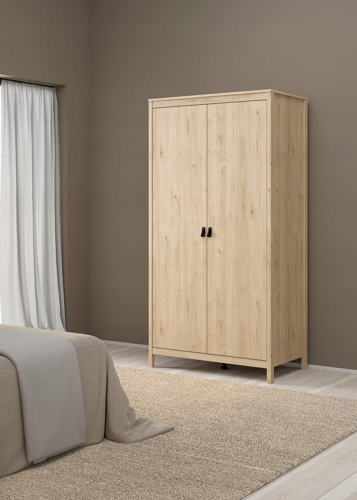 Szafa na ubrania jackson hickory 2 Drzwi 102 cm x 199 cm Madrid
