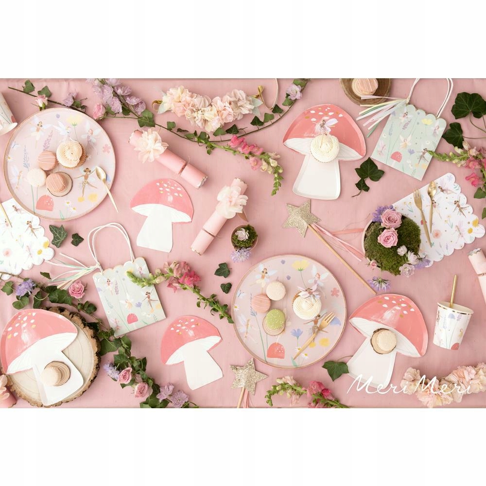 Meri Meri - Talerzyki Muchomor Liczba sztuk w zestawie 8 szt.