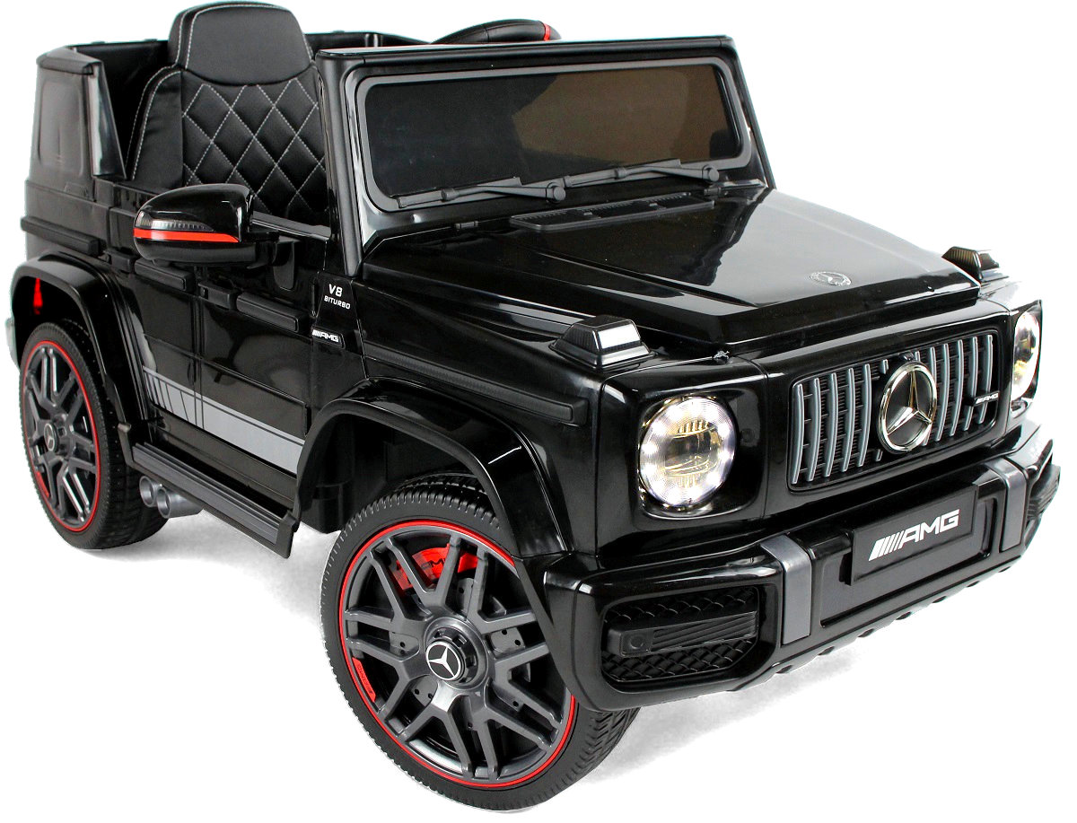 MERCEDES G63 AMG SKÓRA, EVA Auto na akumulator 90W Wiek dziecka 2 lata +