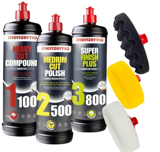 Zestaw past polerskich 3x1L Menzerna