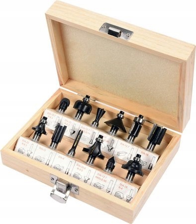 ZESTAW FREZÓW DO DREWNA 12 szt. GÓRNOWRZECIONOWA EAN (GTIN) 5906083225505