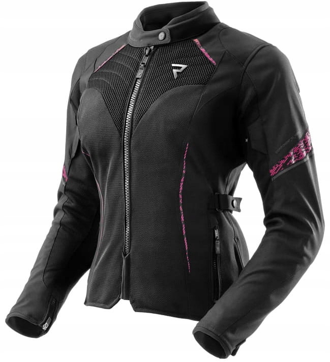 Rebelhorn Jax Black Pink Dámska Textilná Motocyklová Bunda, Ružová