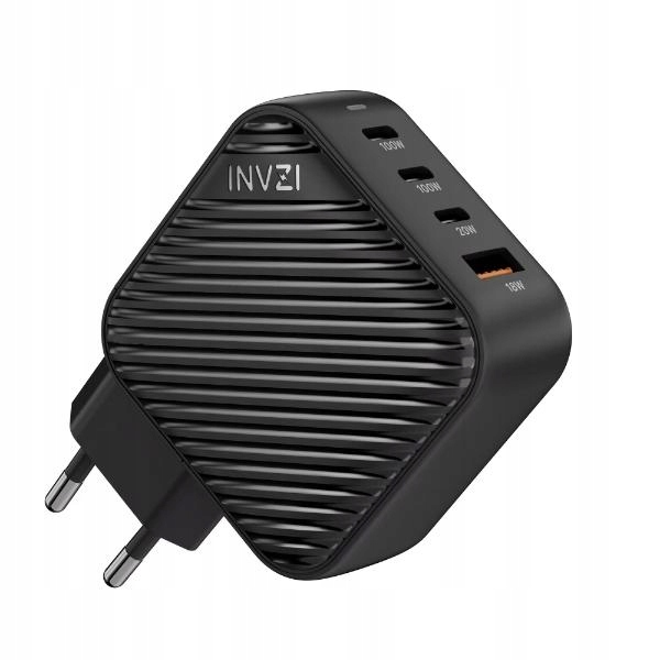 Invzi 100W GaN II Usb-c adaptér s Eu koncovkou černý