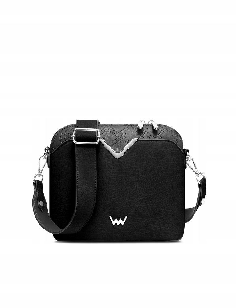 Crossbody kabelka Vuch Fossy Mn černá koženka se zipem