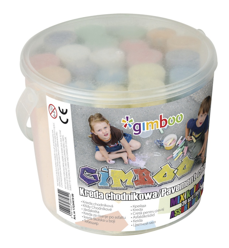 

Kreda chodnikowa w plastikowym wiaderku 20szt.