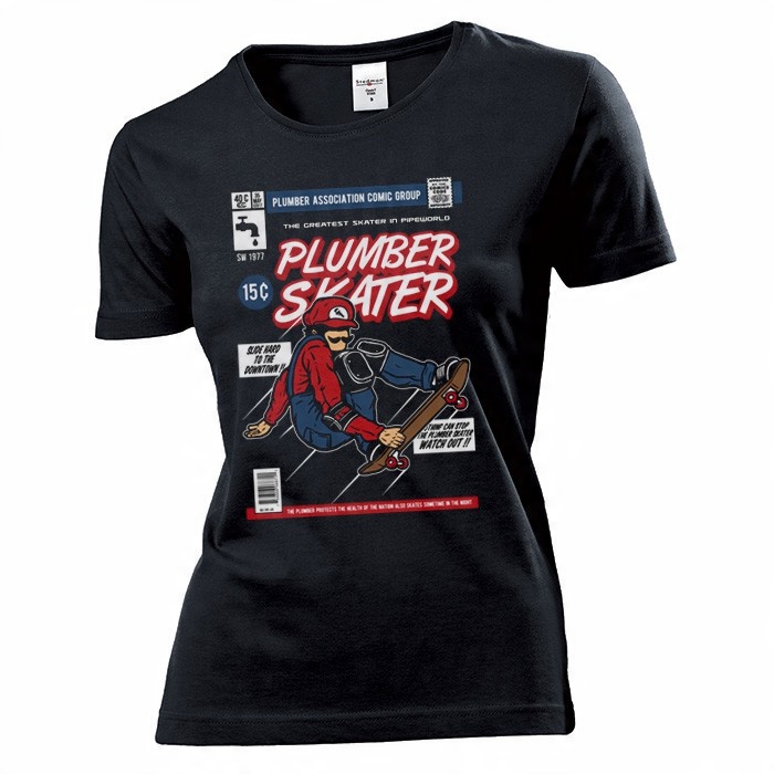 

Koszulka damska Super Mario Skater c S