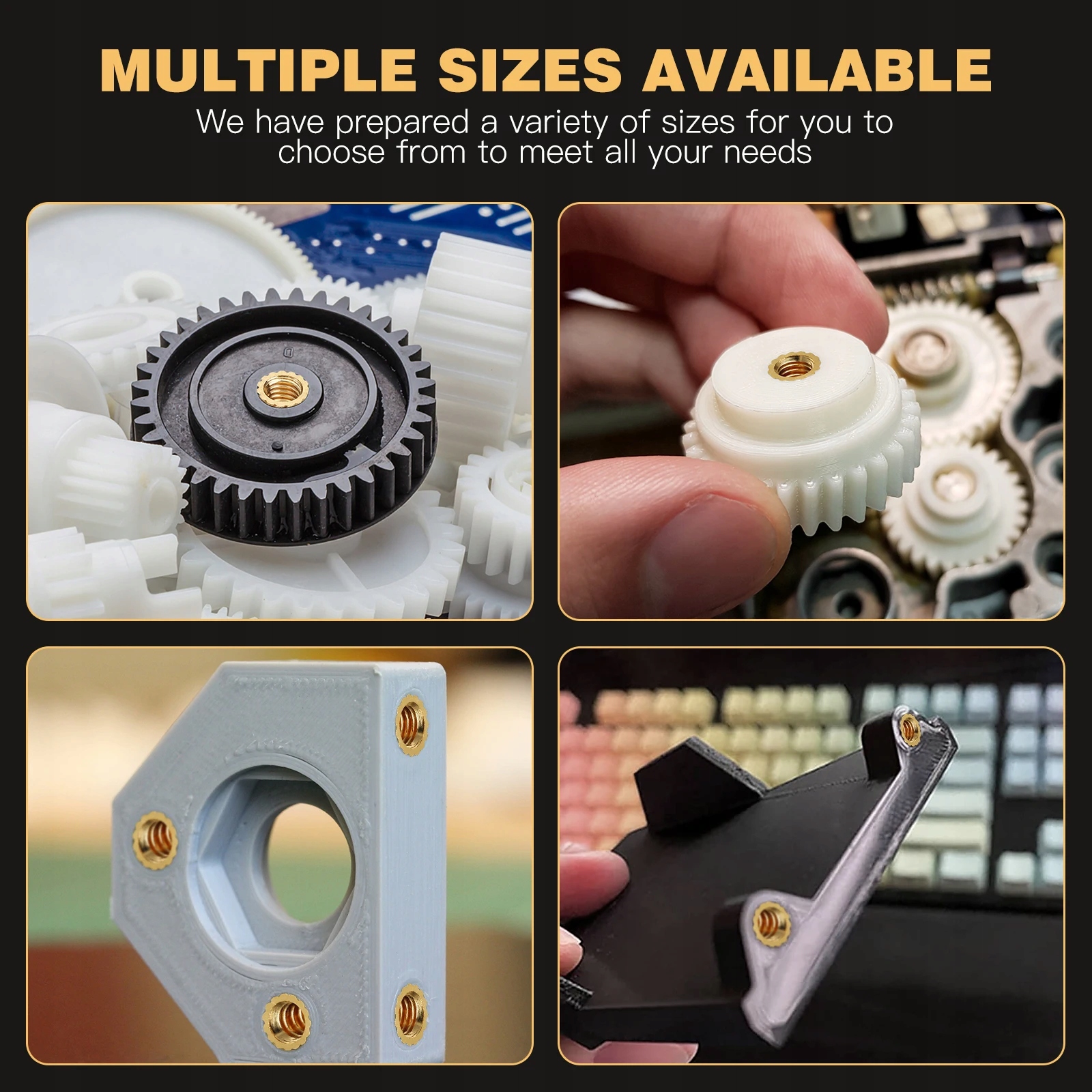 Wkładki gwintowane Nakrętka do drewna Heat Set 2 SZT Marka inna