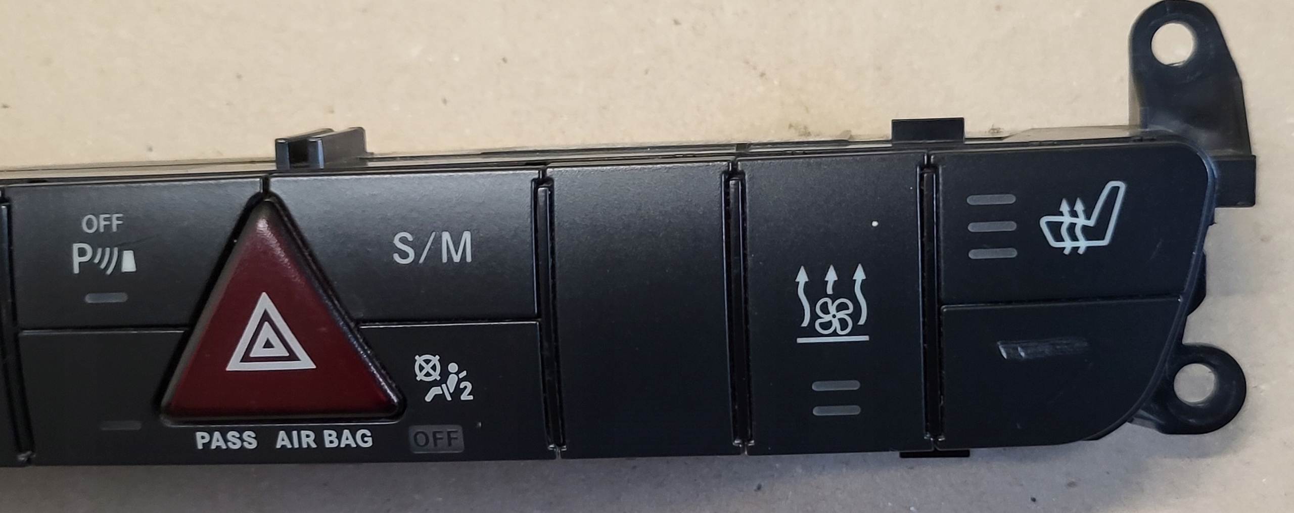 PANEL avant commandes feux lumières de secours bouton MERCEDES ML W164 OE EU