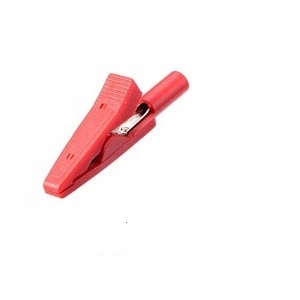 

Krokodylek pomiarowy miernika 2mm gniazdo czerwony