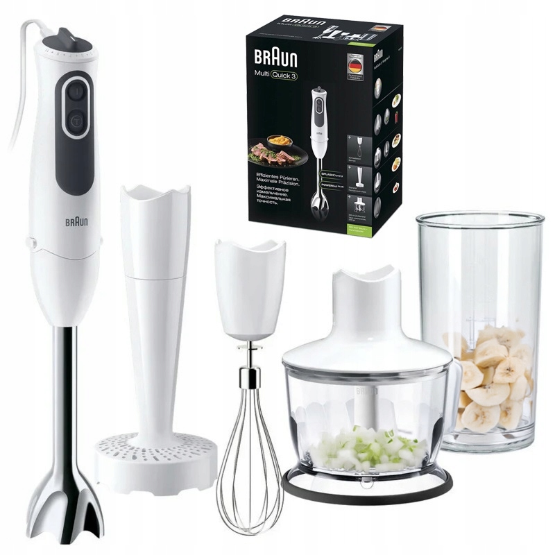 Blender ręczny wielofunkcyjny Braun MQ3137 Sauce+ biały